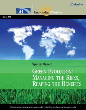 The cover of the PDF of 030310_green_evolution_ss Special Report