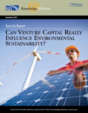 The cover of the PDF of 092811_IGEL-cleantech-report Special Report