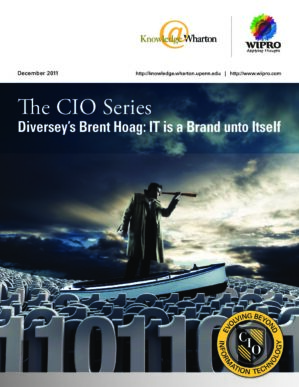 The cover of the PDF of The CIO Series: Diversey’s Brent Hoag — IT is a Brand unto Itself Special Report