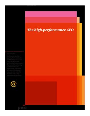 The cover of the PDF of The High-performance CFO Special Report