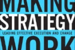 The image shows the cover of the book "Making Strategy Work: Leading Effective Execution and Change" by Lawrence G. Hrebiniak, Second Edition.