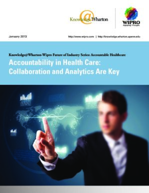 The cover of the PDF of Accountability in Health Care — Collaboration and Analytics Are Key Special Report