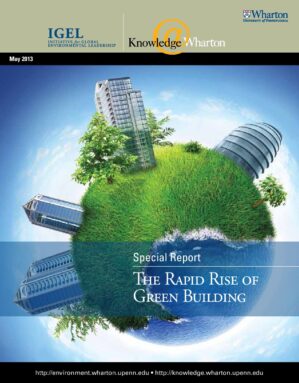 The cover of the PDF of 2013_05_The Rapid Rise of Green Building Special Report