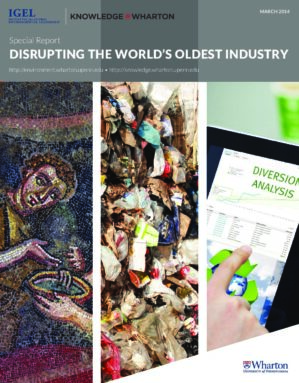 The cover of the PDF of Disrupting the World’s Oldest Industry Special Report