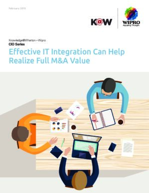 The cover of the PDF of Effective IT Integration Can Help Realize Full M&A Value Special Report