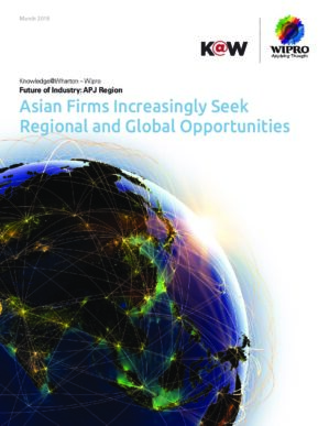 The cover of the PDF of Asian Firms Increasingly Seek Regional and Global Opportunities Special Report