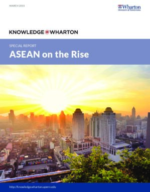 The cover of the PDF of ASEAN on the Rise Special Report