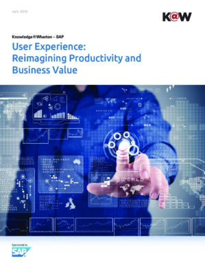 The cover of the PDF of User Experience: Reimagining Productivity and Business Value Special Report