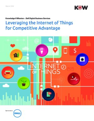 The cover of the PDF of Leveraging the Internet of Things for Competitive Advantage Special Report