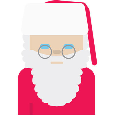 Finnish Emoji Santa Claus