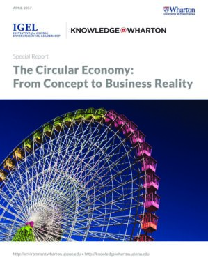 The cover of the PDF of The Circular Economy:  From Concept to Business Reality Special Report