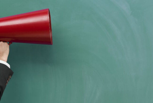 megaphone speeches speaking communication work office influence