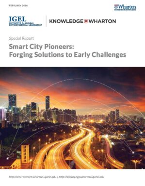 The cover of the PDF of Smart City Pioneers: Forging Solutions to Early Challenges Special Report