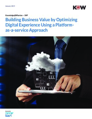 The cover of the PDF of Building Business Value by Optimizing Digital Experience Using a Platform-as-a-service Approach Special Report