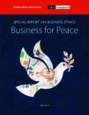 The cover of the PDF of Business for Peace Special Report