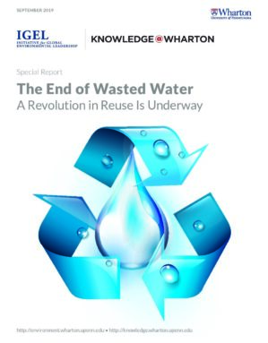 The cover of the PDF of The End of Wasted Water: A Revolution in Reuse Is Underway Special Report