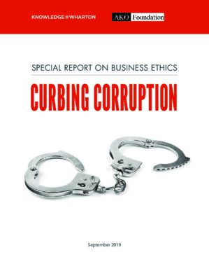 The cover of the PDF of Curbing Corruption Special Report