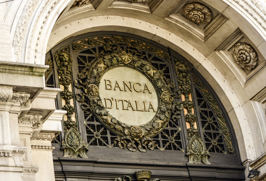 Bank of Italy in Milan which illustrates how trade credits have helped and harmed the Italian economy