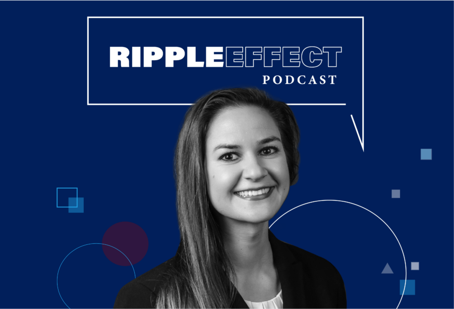 Headshot of Marissa Sharif in front of Ripple Effect podcast logo for her episode on Is it okay to have a cheat day?