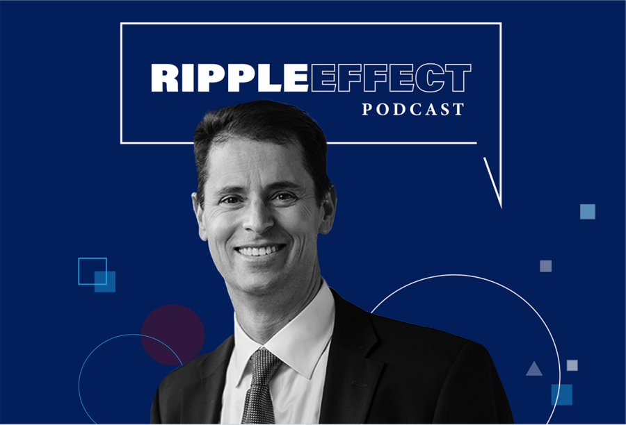 Headshot of Michael Roberts in front of Ripple Effect podcast logo for his episode on Is Making Extra Mortgage Payments Worthwhile?