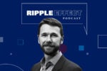 Headshot of Benjamin Lockwood in front of Ripple Effect podcast logo for his episode on sin taxes