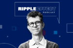 Headshot of Stefano Puntoni in front of Ripple Effect podcast logo