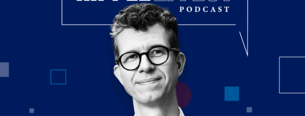 Headshot of Stefano Puntoni in front of Ripple Effect podcast logo