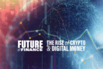Abstract digital financial imagery with graphs and data points, featuring text: 