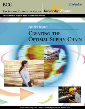 The cover of the PDF of BCGSupplyChainReport Special Report