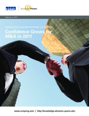 The cover of the PDF of Confidence Grows for M&A in 2011 Special Report