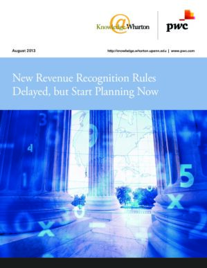 The cover of the PDF of New Revenue Recognition Rules Delayed, but Start Planning Now Special Report